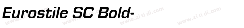 Eurostile SC Bold字体转换